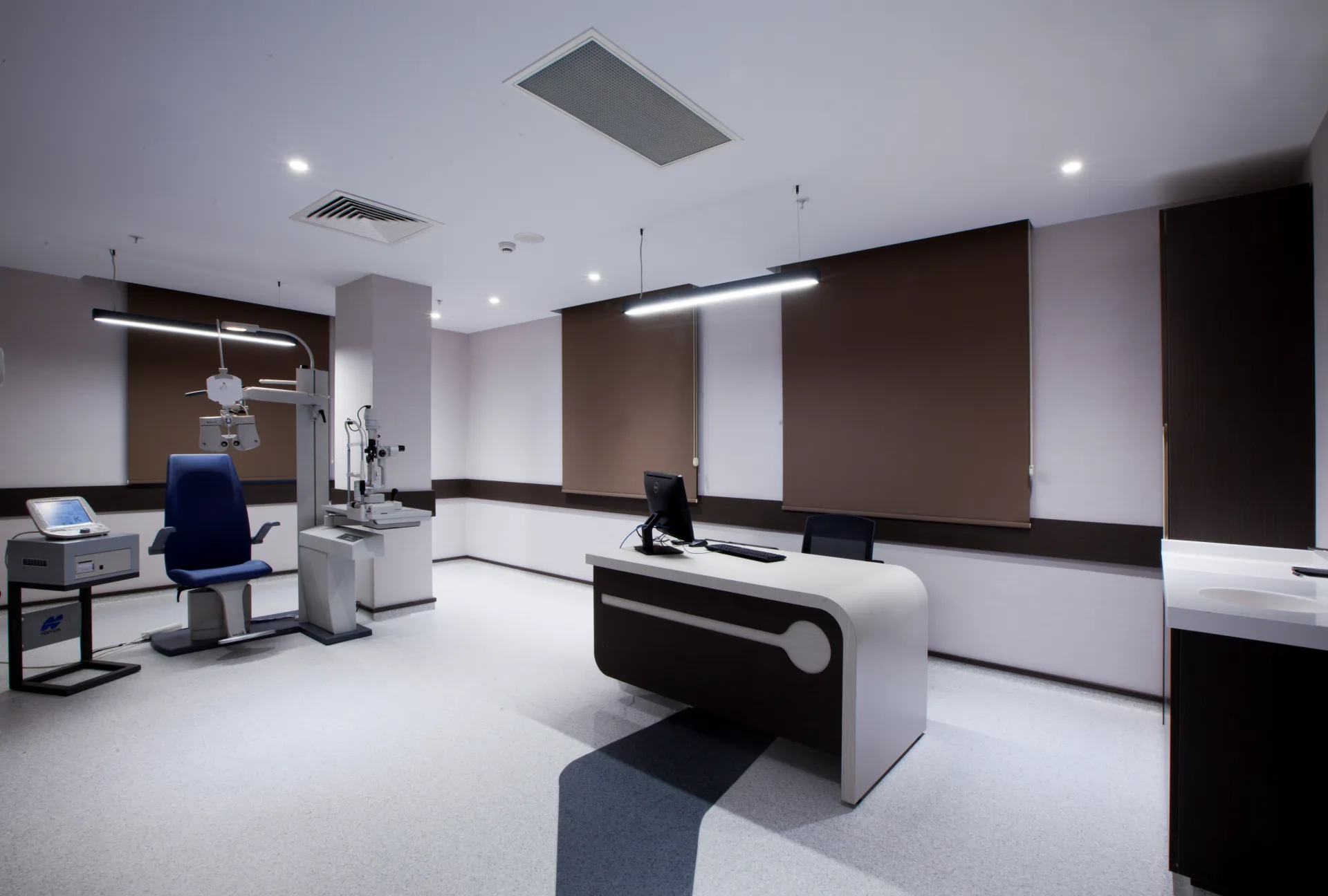 An examination room at NB Hospital in Acıbadem, Kadıköy